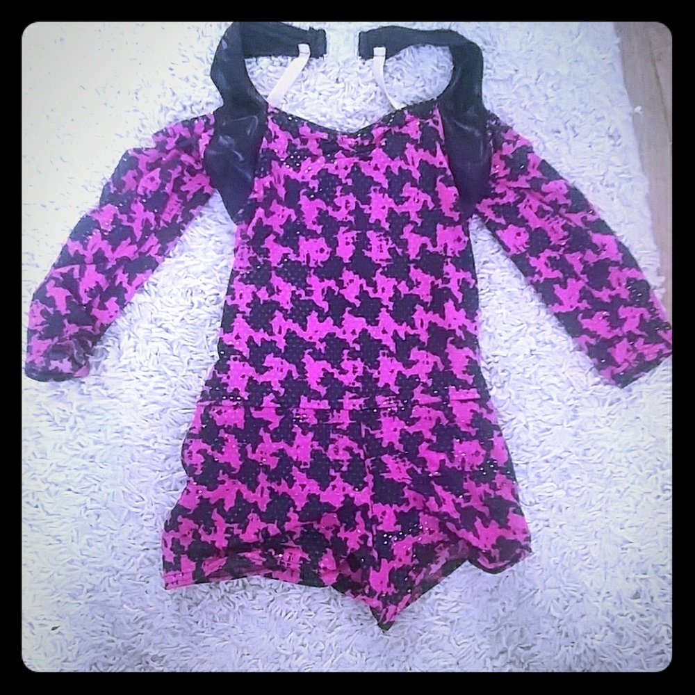 Black and Pink One Piece Jazz costume